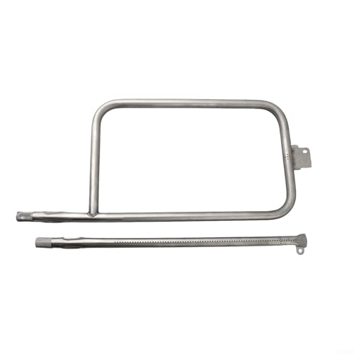 Edelstahl Brennerrohr Set Ersatzteile für Weber Q300 Q320 Q3000 Q3200 Series Gasgrill P-Form und gerades Rohr Design, Silber von YJDOORPLAY
