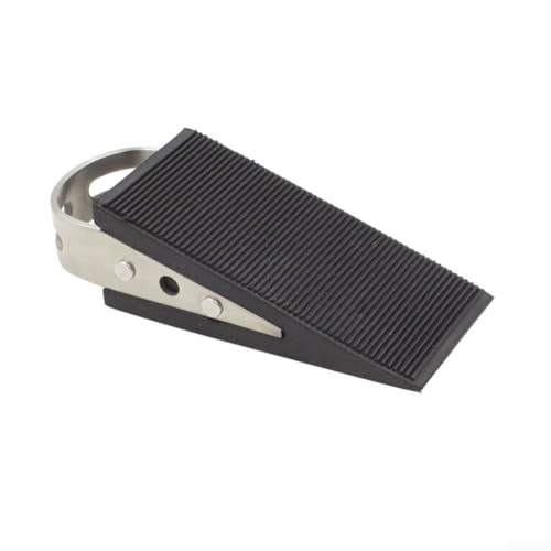 Edelstahl-Türstopper, Gummikissen für Holz- und Innentüren, Bodenmontage, Türstopper, Begrenzer für Wandschutz, rutschfeste Seitenpolster für Schlafzimmer, Küche, Badezimmer (Silber) von YJDOORPLAY