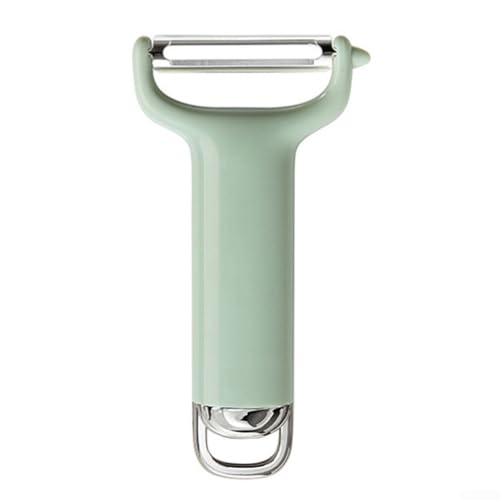 Effizienter Edelstahlschäler für einfache Gemüsezubereitung und Reinigung (grün) von YJDOORPLAY