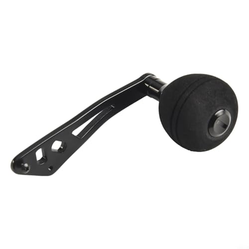 Ersatz-Power-Griffknopf für Baitcast-Angelrolle, Floß-Modifikation mit EVA-Griff und Metallmaterial für bessere Kontrolle (schwarz) von YJDOORPLAY