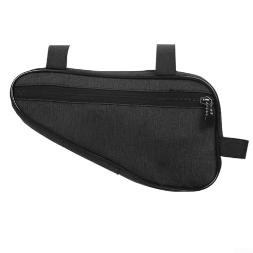 Funktionelle Dreiecktasche für die sichere und sichere Aufbewahrung von Fahrradzubehör (schwarz) von YJDOORPLAY