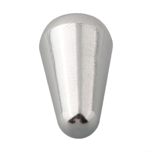 Gitarrenschalterknopf für LP und EPI-E-Gitarren, Gewinde-Design für verbesserte Leistung und Passform (1 Stück, Silber) von YJDOORPLAY