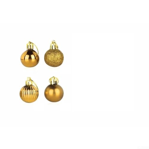 Holiday Ready Weihnachtskugel-Set für Bäume, Veranstaltungen und Feiern, goldfarben, 24-teilig von YJDOORPLAY