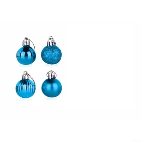 Holiday Ready Weihnachtskugel-Set für Bäume, Veranstaltungen und Feiern (Seeblau), 24-teilig von YJDOORPLAY