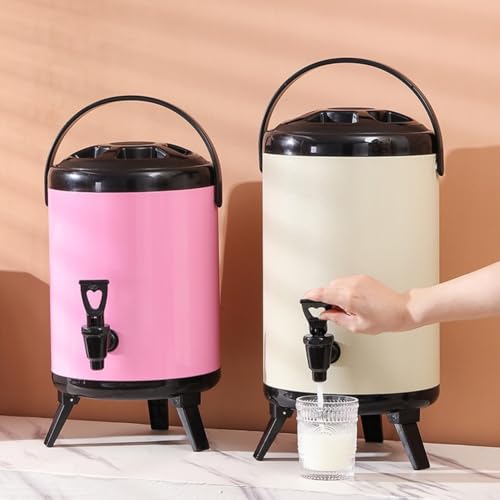 Isolierter Getränkeeimer für den Außenbereich mit Premium-Schaumstoff für ideale Temperaturkontrolle (6 l Gelb) von YJDOORPLAY