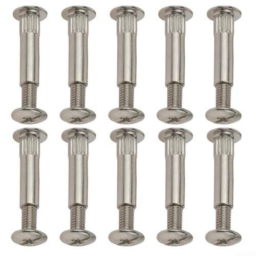 Kohlenstoffstahl Splint Mutter M5 M8 männlich weiblich Snap Rivet Set Schraube für Möbel Schrank Kleiderschrank Montage DIY Holzbearbeitungsprojekte Verbindungsteile 10 Stück (M5) von YJDOORPLAY
