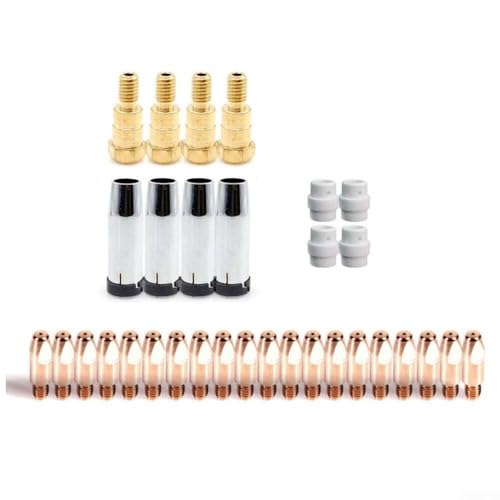 Komplettes MIG-Schweiß-Setup 32 Stück Verbrauchsmaterialien für UNIMIG SB24/MB24 Taschenlampe, einschließlich aller notwendigen Teile von YJDOORPLAY