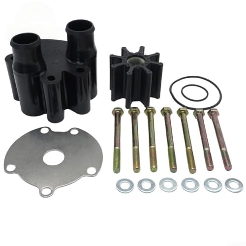 Komplettes Wasserpumpenlaufrad und Gehäuse Reparatursatz für MerCruiser Stern Drive 46807151A14 Kompatibel mit Innenbordmotoren von 4 3L bis 8 2L inkl. Verschleißplattenschrauben und O-Ringen von YJDOORPLAY