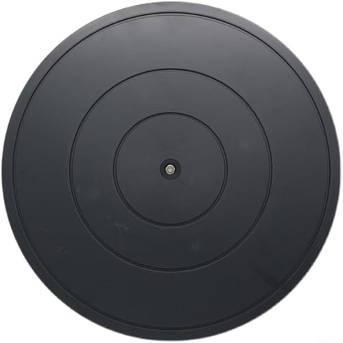 Lazy Susan Drehteller aus Kunststoff, um 360 Grad drehbar, 25,4 cm, Schwarz von YJDOORPLAY
