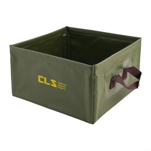 Leichter Wassereimer (13 l), ideal für Camping, Angeln und Wasserbedarf im Freien (grün) von YJDOORPLAY