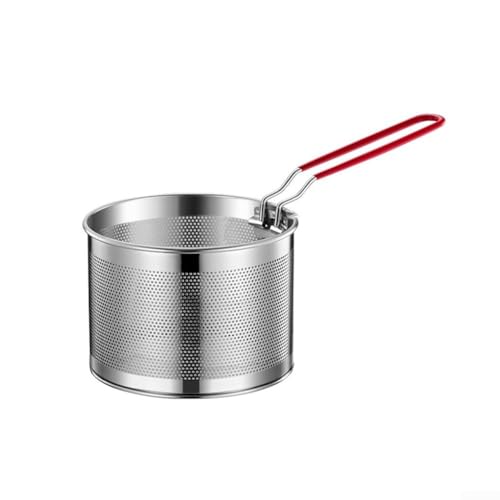 Nudelsiebkorb-Einsatz für Topf, Edelstahl-Gemüse-Dampfgarer mit abnehmbarem Griff, 20 cm Nudelsieb zum Kochen von Nudeln, Ramen Spaghetti, passend für 2–3 Qt Töpfe (03) von YJDOORPLAY