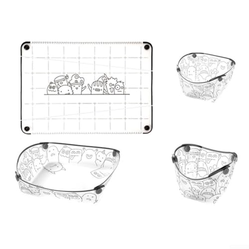 Outdoor Camping Geschirr Set für Reisen Abenteuer Faltbar Teller Schüssel Becher Schneidebrett Kompaktes Design Hitze Wasserdicht Lebensmittelecht PP Material Transparent 4 Stück Set Outdoor Camping Geschirr Set für Reisen Abenteuer Faltbar Teller Schüssel Becher Schneidebrett Kompaktes Design Hitze Wasserdicht Lebensmittelecht PP Material Transparent 4 Stück Set von YJDOORPLAY