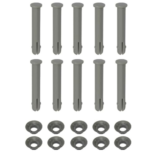 Poolausrüstung Ersatzstift und Dichtungssatz 65 mm für Stahlrahmen Schwimmbad Wartung Teile Zubehör (10 Set) von YJDOORPLAY