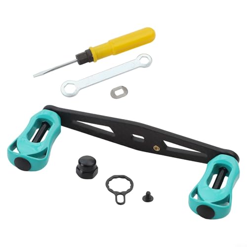 Präzise konstruiert für Baitcast-Rollen-Wippgriff, wiegt nur 16 g und passt für Modelle (rechte Hand, Silber) von YJDOORPLAY