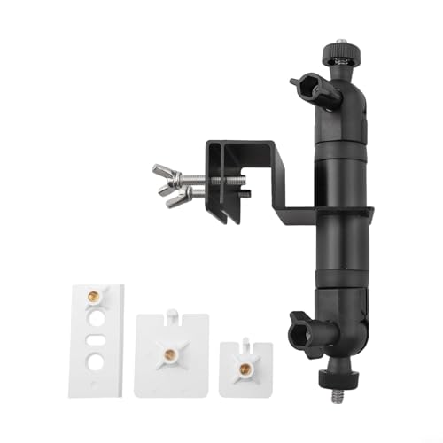 Robuste Dachrinnenhalterung für Kameras und Solarzellen, kompatibel mit For Ring und für EufyCam Langlebige ABS-Konstruktion (Schwarz) von YJDOORPLAY