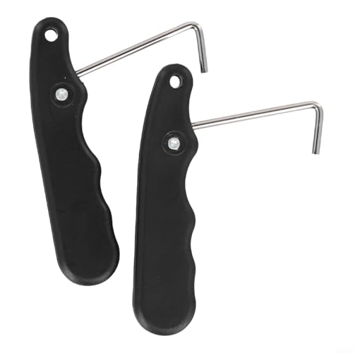 Schnürsenkel für Hockeyschlittschuhe, 2 Stück, leicht zu transportieren, Zubehör für Eis- und Rollschuhe (2 Stück, schwarz) von YJDOORPLAY