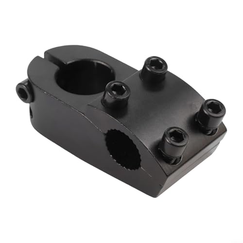 Starker Vorbau aus Aluminiumlegierung für Kinder für Fahrräder und fixiert für Fahrräder, 50 mm Länge, verbessert die Stabilität mit 22 2 mm Lenker (schwarz) von YJDOORPLAY