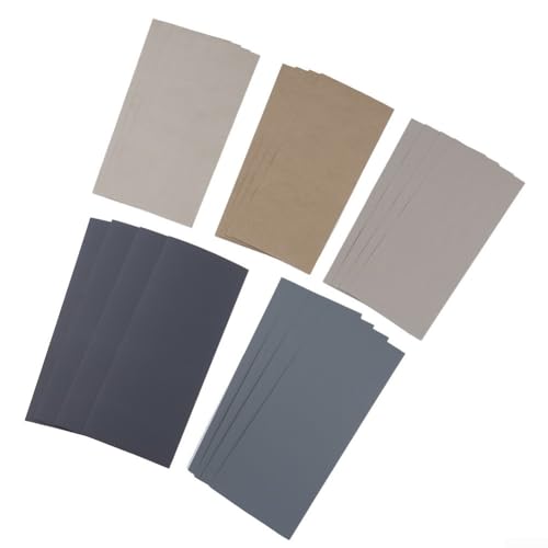 Trockenes Nassschleifpapier Kit mit 20 Blatt 1000 3000 5000 7000 Körnung für Auto Holz Metall und Kunststoff Oberflächen Polieren von YJDOORPLAY
