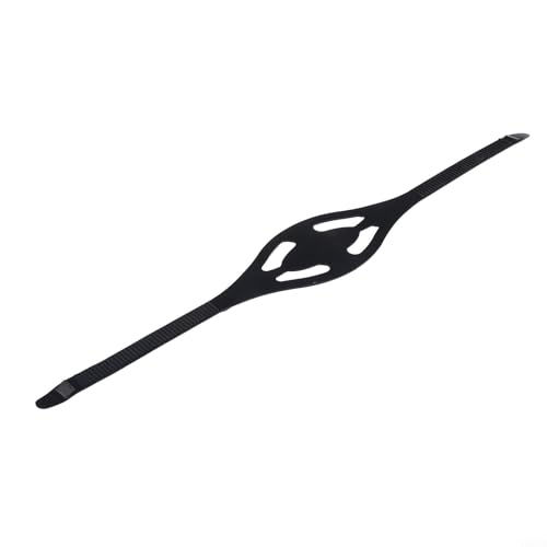 Verstellbarer Gesichtsschutz aus Silikon zum Schnorcheln, kompatibel mit den meisten Tauchbrillen (schwarz) von YJDOORPLAY