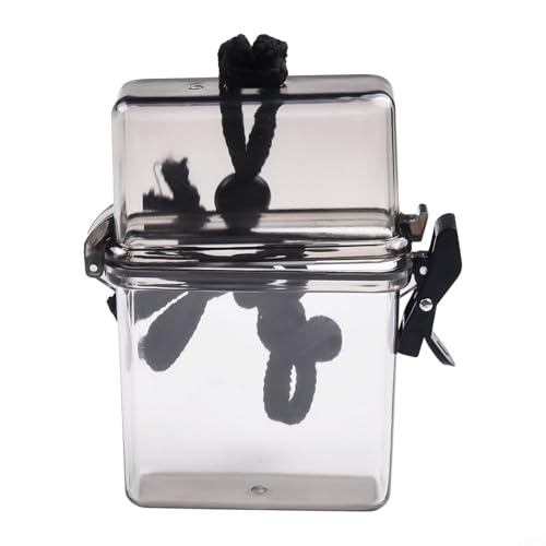 Wasserdichter Sportkoffer mit Umhängeband und luftdichter Dichtung zum Schutz kleiner Gegenstände bei Wasseraktivitäten (grau) von YJDOORPLAY