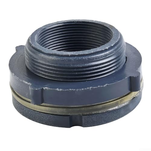 Wassertank Schottadapter aus PVC Kunststoff mit Innengewinde und Silikondichtung für Gartenbewässerung Pool Aquarium und Sanitär (5.1 cm) von YJDOORPLAY