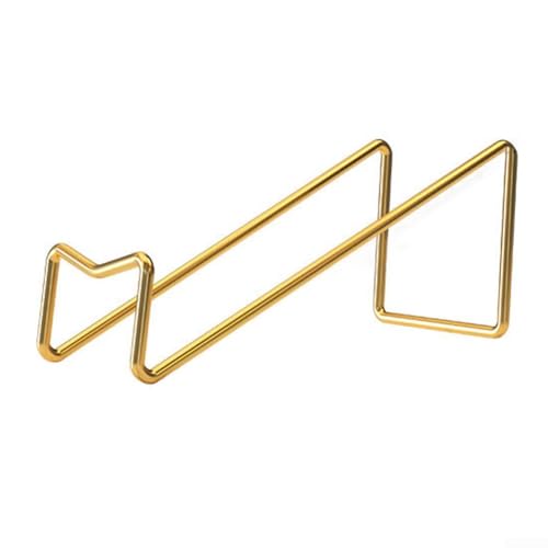 Weinflaschenregal aus Metall, für einzelne Flaschen, freistehend, für Zuhause, Bar, Esszimmer oder Küche (Gold) von YJDOORPLAY