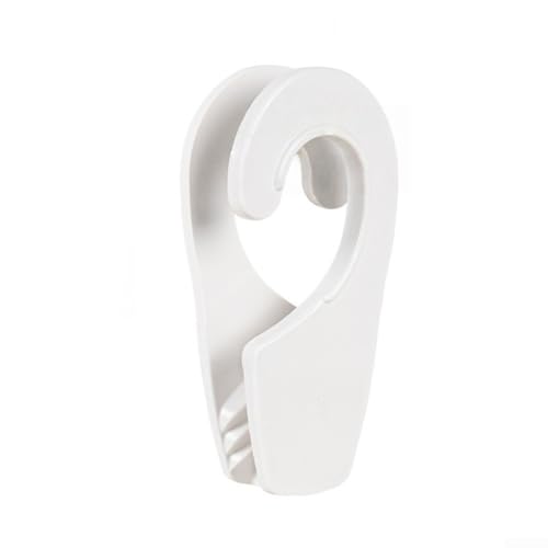 YJDOORPLAY 25 mm Boot Fender Hanger Hook Marine Dock Anti-Kollision Schnell Einstellbar Seil Kabel Haken Zubehör für Segelboot Yacht (Weiß) von YJDOORPLAY