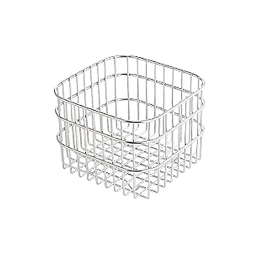 YJDOORPLAY Edelstahl Obst Abfluss Korb Küche Spüle Organizer für Gemüse Aufbewahrungsbehälter Tisch Rack Arbeitsplatte Halter Sieb Abtropfsieb Geschirr Trocknen (S) von YJDOORPLAY