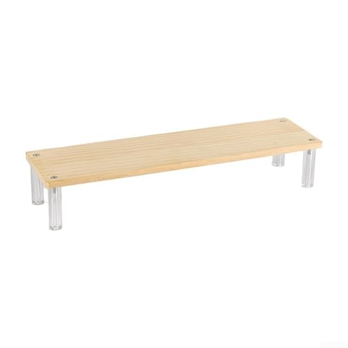 YJDOORPLAY Mehrschichtiger Präsentationsständer aus Holz aus Acryl für Blindboxen, Figuren, Thekenregal, 20–50 cm, platzsparendes Regal (1 Schicht 30 cm) von YJDOORPLAY