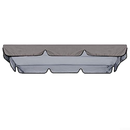 YJDOORPLAY Outdoor Swing Baldachin Abdeckung Ersatz 3-Sitzer Wasserdicht Garten Terrasse Schaukel Stuhl Top Abdeckung UV-Schutz 190 x 132 x 15 cm (C) von YJDOORPLAY