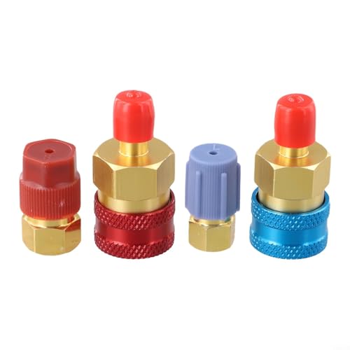 YJDOORPLAY R1234YF auf R134A Schnellkupplung Adapter Kit High Low Side Umbausatz AC System Service Tool für Auto Klimaanlage YJDOORPLAY R1234YF auf R134A Schnellkupplung Adapter Kit High Low Side Umbausatz AC System Service Tool für Auto Klimaanlage von YJDOORPLAY
