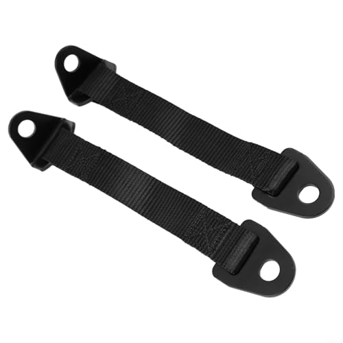 YJDOORPLAY Türbegrenzungsriemen für Can Am Maverick X3 2017–2022 Verstellbare Türkontrollriemen Ersatz-Set Schwarzer Stahl Verstärkter Türstopper Kit für Side by Side UTV von YJDOORPLAY
