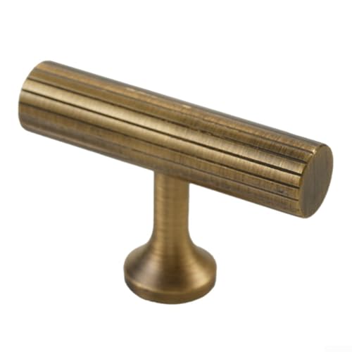 YJDOORPLAY Vintage Messing Schrankgriffe Schubladengriffe Antik Bronze Hardware Türknäufe Einzelloch verschiedene Größen Längenoptionen für Küche Badezimmer Kleiderschrank Möbel (Einzelloch) von YJDOORPLAY