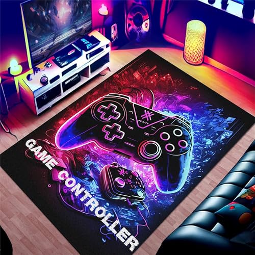 YJDRUG Gaming-Teppich 180x260 cm mit 3D-Controller-Design | rutschfeste Bodenmatte für Gamer-Zimmer & Schlafzimmer | Farbenfroher Esports-Deko-Teppich | Waschbar & weich für Kinder & Jugendliche YJDRUG Gaming-Teppich 180x260 cm mit 3D-Controller-Design | rutschfeste Bodenmatte für Gamer-Zimmer & Schlafzimmer | Farbenfroher Esports-Deko-Teppich | Waschbar & weich für Kinder & Jugendliche von YJDRUG