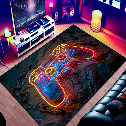 YJDRUG Neon Gaming-Controller-Teppich 200x280cm – Retro-Gamepad-Design, rutschfeste Bodenmatte für Gamer-Zimmer, Schlafzimmer & Wohnzimmer | Großer weicher Gaming-Deko-Teppich | Waschbar YJDRUG Neon Gaming-Controller-Teppich 200x280cm – Retro-Gamepad-Design, rutschfeste Bodenmatte für Gamer-Zimmer, Schlafzimmer & Wohnzimmer | Großer weicher Gaming-Deko-Teppich | Waschbar von YJDRUG