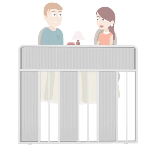 YJEUZCD Eisen Teiler Paneele Für Essbereiche Büros, Schreibtisch Partition Bildschirm Halbe Wand Niedriger Zaun Für Restaurants Hotels, Datenschutz Raum Separator(Weiß,70x80cm/27.5x31.5in) von YJEUZCD