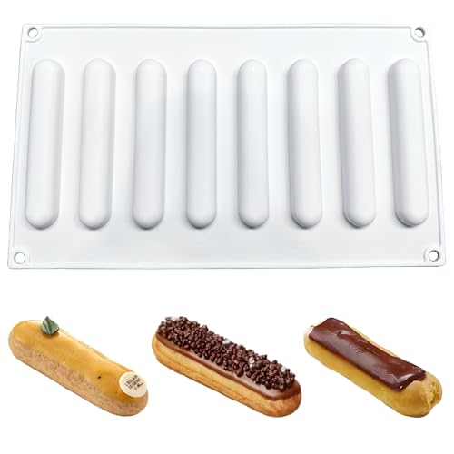 Lange Streifen Mousse Silikonform Handseife Silikon Formen Gebackene diy französische Dessertform Antihaft Silikon MuffinformHitzebeständig Lebensmittelecht für Geburtstagsparty (Streifen, 8 Löcher) Lange Streifen Mousse Silikonform Handseife Silikon Formen Gebackene diy französische Dessertform Antihaft Silikon MuffinformHitzebeständig Lebensmittelecht für Geburtstagsparty (Streifen, 8 Löcher) von YJFY