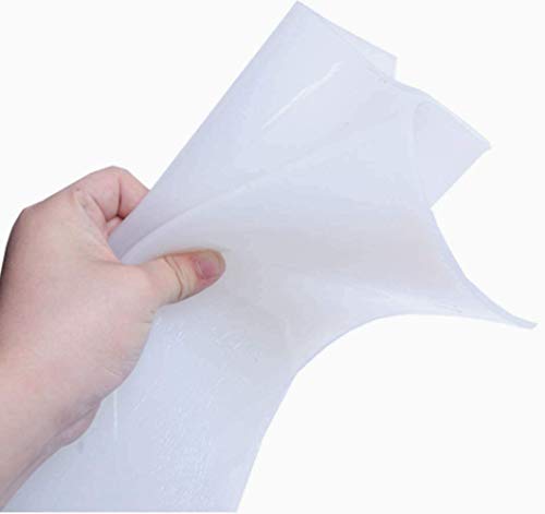 YINGRUI Silikon Platte Silikonkautschuk Folie Silikonmatte Hochtemperatur dünn durchscheinend hitzebeständig (500X500X2mm) von YJINGRUI