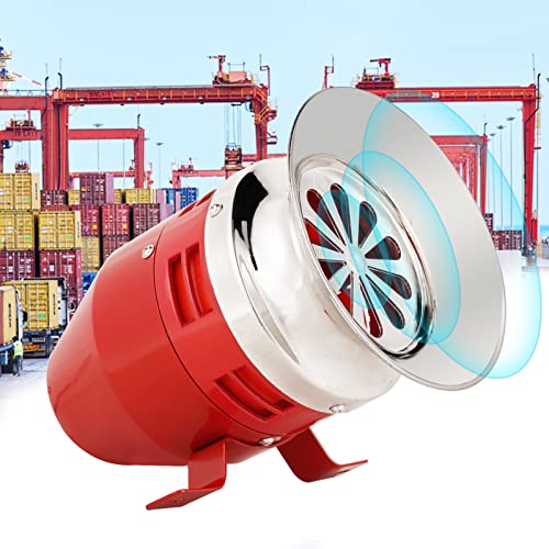 YJINGRUI 130dB Motor Air Raid Sirene Metall Horn Industrie Boot Alarm (AC 220V) von YJINGRUI
