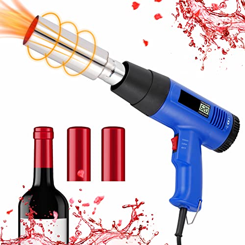 YJINGRUI PVC-Kapselschrumpfmaschine Weinflasche Kapselversiegelungsmaschine LCD-Anzeige Stufenlose Temperatureinstellung 220V von YJINGRUI