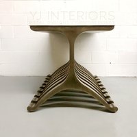 Öl Eingeriebener Bronze Wishbone Tischbeinen Y-Form-Design Öl Eingeriebener Bronze Wishbone Tischbeinen Y-Form-Design von YJInteriors