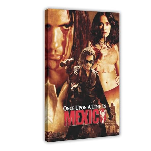 YJJGLZC Filmposter "Once Upon A Time in Mexico", Schlafzimmerdekoration, Landschaft, Büro, Raumdekoration, Geschenk, 20 x 30 cm von YJJGLZC