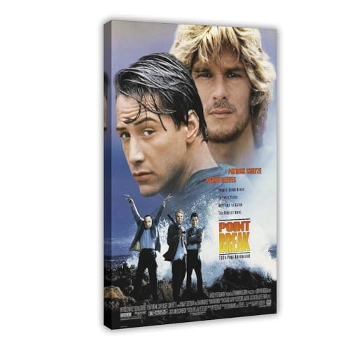 YJJGLZC Filmposter "Point Break" auf Leinwand, Schlafzimmer, Dekoration, Landschaft, Büro, Raumdekoration, Geschenk, 50 x 75 cm von YJJGLZC