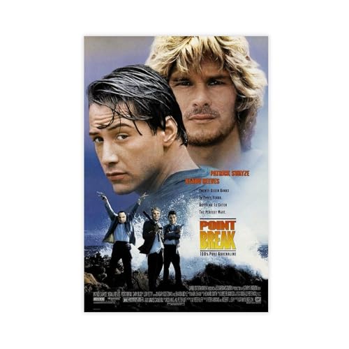 YJJGLZC Filmposter "Point Break" auf Leinwand, Schlafzimmer, Dekoration, Landschaft, Büro, Raumdekoration, Geschenk, 60 x 90 cm von YJJGLZC