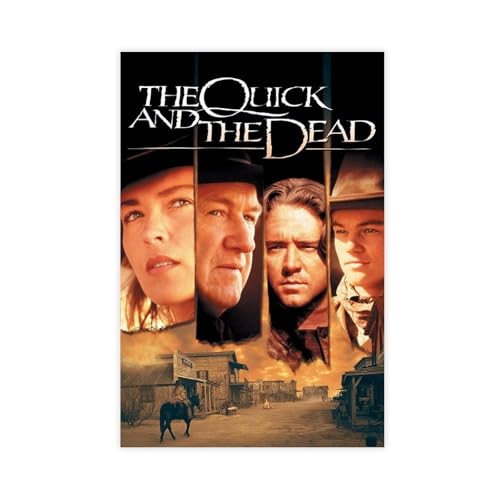YJJGLZC Filmposter "Quick And The Dead" auf Leinwand, Schlafzimmer, Dekoration, Landschaft, Büro, Raumdekoration, Geschenk, 30 x 45 cm von YJJGLZC