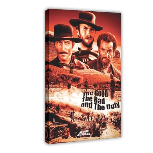 YJJGLZC Filmposter "The Good The Bad And The Ugly" auf Leinwand, Schlafzimmer, Dekoration, Landschaft, Büro, Raumdekoration, Geschenk, 30 x 45 cm von YJJGLZC
