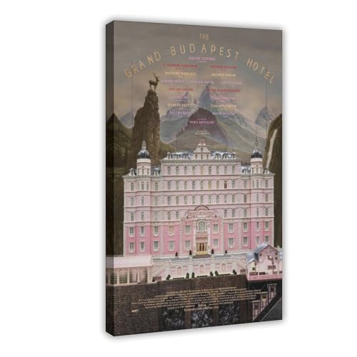 YJJGLZC Filmposter "The Grand Budapest Hotel" auf Leinwand, Schlafzimmer, Dekoration, Landschaft, Büro, Raumdekoration, Geschenk, 30 x 45 cm von YJJGLZC