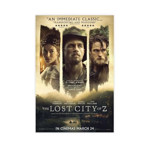 YJJGLZC Filmposter "The Lost City of Z", Wandkunst, Dekordruck, Bild Gemälde für Wohnzimmer, Schlafzimmer, Dekoration, 50 x 75 cm von YJJGLZC