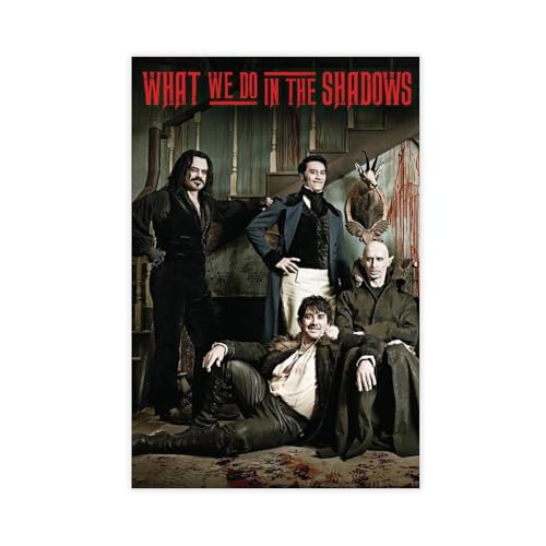 YJJGLZC Filmposter "What We Do in The Shadows" auf Leinwand, Schlafzimmer, Dekoration, Landschaft, Büro, Raumdekoration, Geschenk, 30 x 45 cm von YJJGLZC