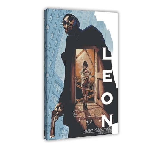 YJJGLZC Filmposter mit Leon-Motiv, Wandkunst, Dekor, Bild, Gemälde für Wohnzimmer, Schlafzimmer, Dekoration, 60 x 90 cm von YJJGLZC